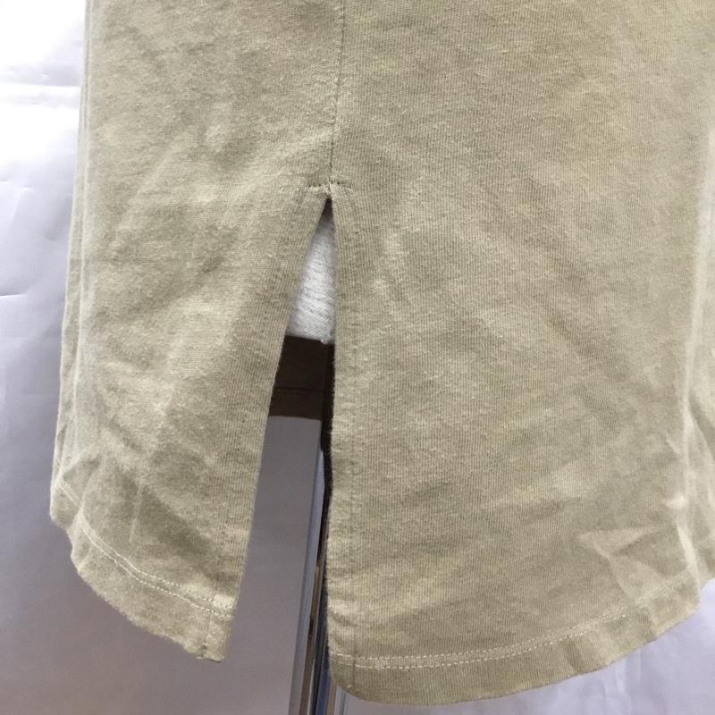 エッセンシャル ESSENTIEL Tシャツ 半袖 半袖カットソー プリントTシャツ クルーネックカットソー S 無地 ベージュ / ベージュ /  メンズ USED 古着 中古 10109316