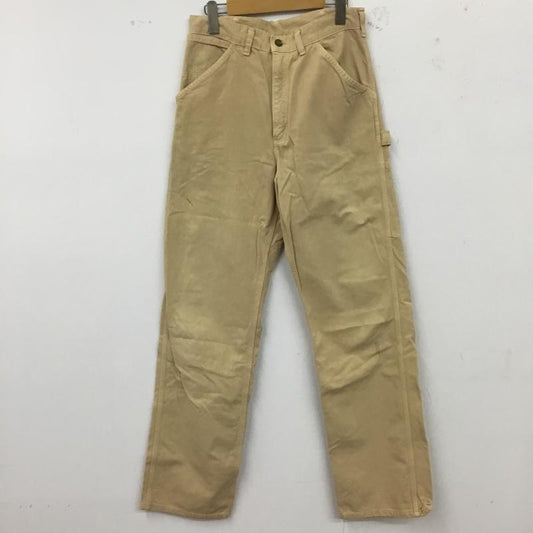 カーハート Carhartt パンツ ワークパンツ、ペインターパンツ ワイドパンツ カジュアルパンツ ワークパンツ 31インチ ロゴ、文字 ベージュ / ベージュ /  メンズ USED 古着 中古 10122337