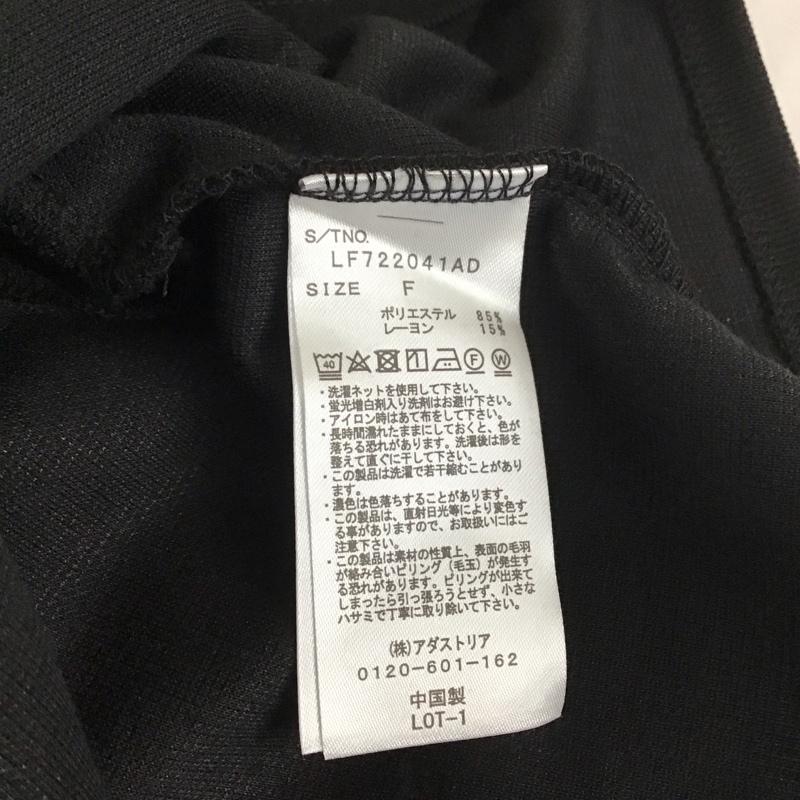 ローリーズファーム LOWRYS FARM カーディガン 半袖 LF722041AD Vネック クロップド丈 FREE 無地 黒 / ブラック / レディース USED 古着 中古 10109529