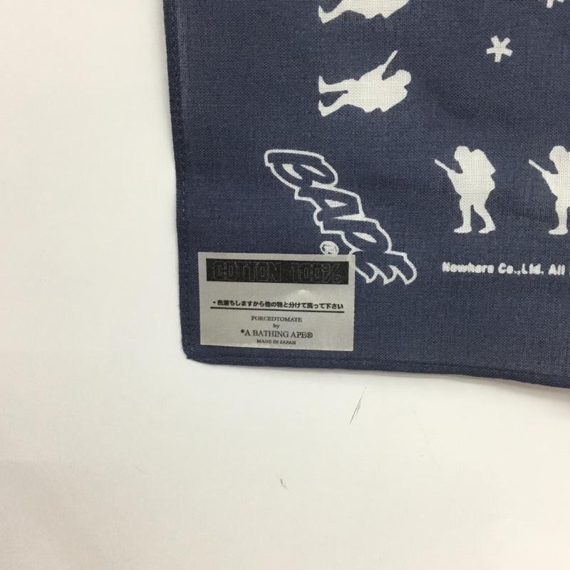 アベイシングエイプ A BATHING APE ファッション小物 バンダナ 総柄 紺 / ネイビー / メンズ USED 古着 中古 10137920