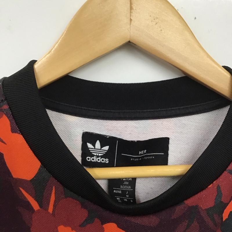 アディダス adidas カットソー 長袖 gc6836 WCREWSWEATER(floral) 長袖カットソー クルーネックカットソー プリントカットソー M ロゴ、文字 マルチカラー / マルチカラー /  レディース USED 古着 中古 10109162