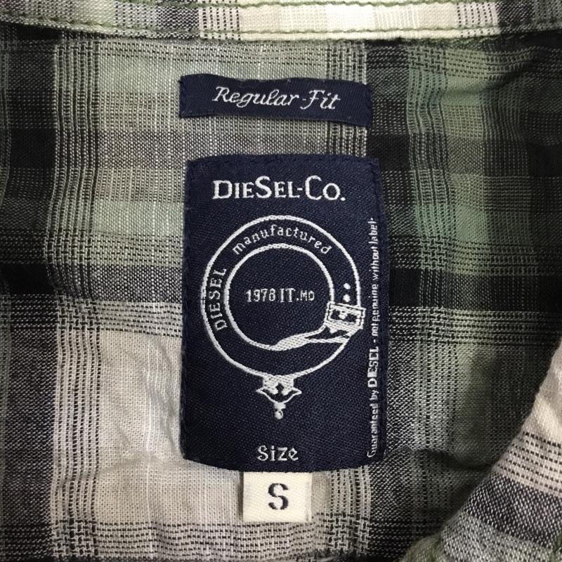 ディーゼル DIESEL シャツ、ブラウス 半袖 半袖シャツ カラーシャツ 半袖カットソー チェックシャツ S チェック マルチカラー / マルチカラー /  メンズ USED 古着 中古 10108524