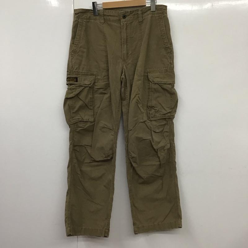ラルフローレン RALPHLAUREN パンツ ワークパンツ、ペインターパンツ ワークパンツ ワイドパンツ カジュアルパンツ カーゴパンツ 34インチ 無地 ベージュ / ベージュ / メンズ USED 古着 中古 10131299