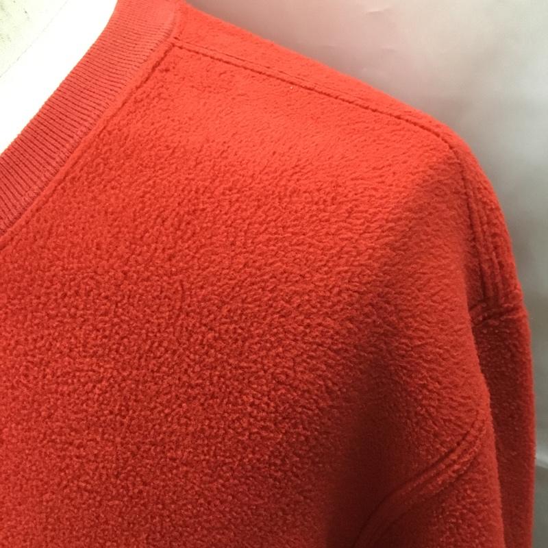 シュプリーム Supreme トレーナー 長袖 2018FW PolartecSmallBoxCrewneck 長袖フリースカットソー スウェット M ロゴ、文字 赤 / レッド / メンズ USED 古着 中古 10108251