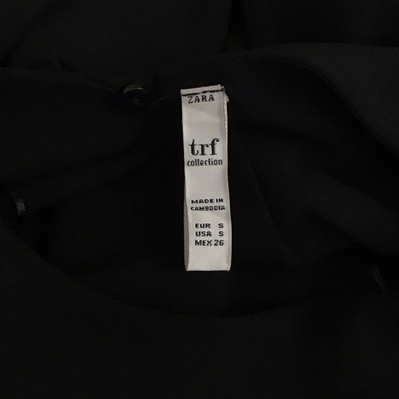 ザラティーアールエフ ZARA TRF トップス トップス プリーツ ノースリーブ S 無地 黒 / ブラック / レディース USED 古着 中古 10114107