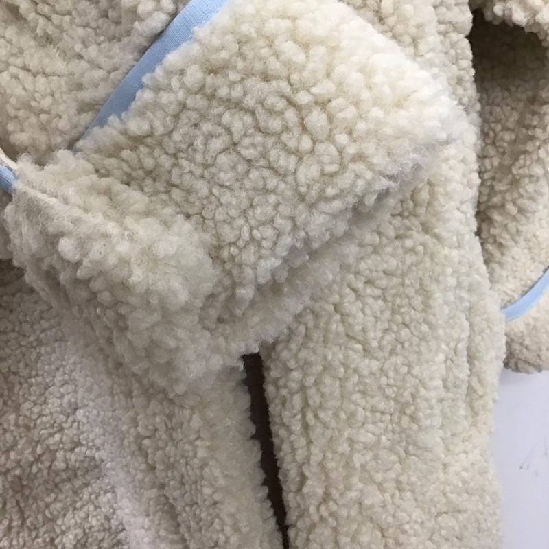 アディダス adidas コート コート一般 HC0308 SHERPA JKT ボア フリース ロングジャケット S ワンポイント オフホワイト / オフホワイト / レディース USED 古着 中古 10120860