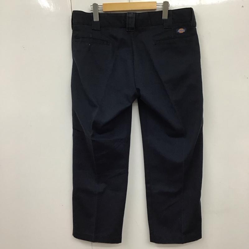ディッキーズ Dickies パンツ チノパン チノパン スリムパンツ カジュアルパンツ 34 無地 紺 / ネイビー /  メンズ USED 古着 中古 10126116
