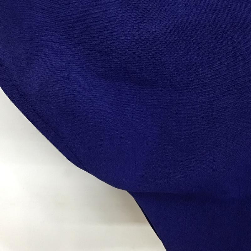 ザラ ZARA カットソー 半袖 半袖カットソー 半袖シャツ 無地シャツ L 無地 青 / ブルー / レディース USED 古着 中古 10125187