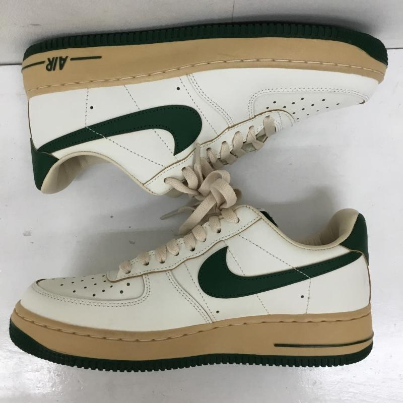 ナイキ NIKE スニーカー スニーカー DZ4764-133 Women s Air Force 1 Low Green and Muslin 26.5cm ロゴ、文字 白 / ホワイト / X ベージュ / ベージュ / X 緑 / グリーン / メンズ USED 古着 中古 10138523