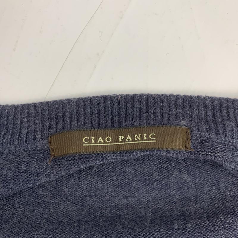 チャオパニック CIAOPANIC ニット、セーター 長袖 FREE 無地 紺 / ネイビー / レディース USED 古着 中古 10041962