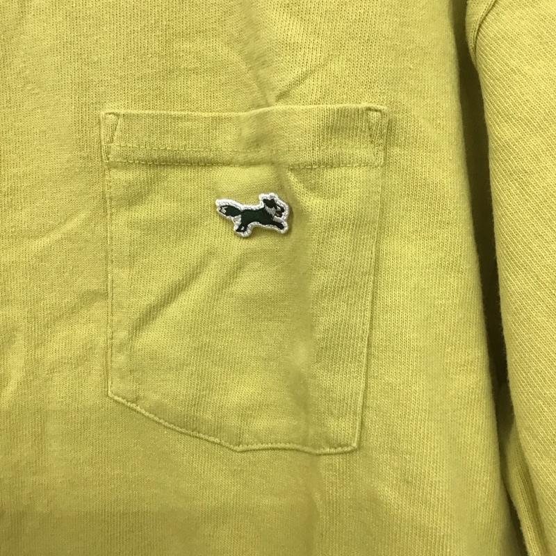タウンクラフト TOWNCRAFT Tシャツ 半袖 半袖カットソー ポケットTシャツ クルーネックカットソー M ロゴ、文字 黄 / イエロー / メンズ USED 古着 中古 10138409