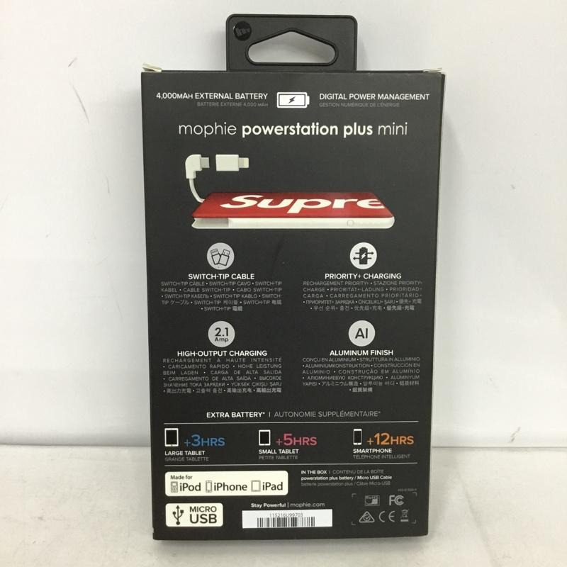 シュプリーム Supreme ファッション小物 ファッション小物 8-10472-03885-8 Mophie Powerstation Plus Mini モバイルバッテリー ロゴ、文字 赤 / レッド / X 白 / ホワイト / メンズ USED 古着 中古 10132578