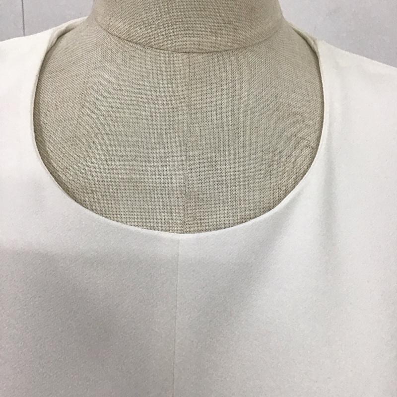 ザラ ZARA ワンピース・ドレス・オールインワン ワンピース・ドレス・オールインワン 2220 878 712 オールインワン ノースリーブ L 無地 白 / ホワイト / レディース USED 古着 中古 10112358