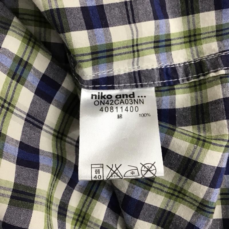 ニコアンド niko and... シャツ、ブラウス 長袖 L チェック マルチカラー / マルチカラー / レディース USED 古着 中古 10120151
