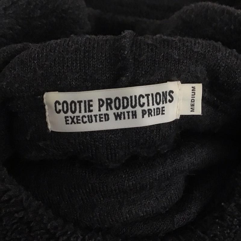 クーティー COOTIE パーカー 長袖 長袖フリースパーカー プルオーバーパーカー M 無地 黒 / ブラック /  メンズ USED 古着 中古 10125652
