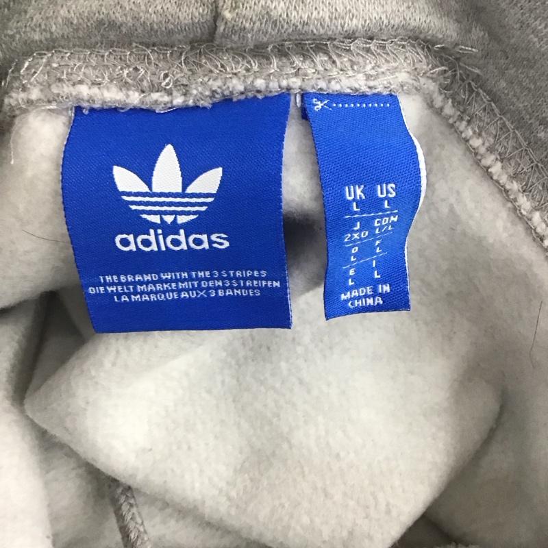 アディダスオリジナルス adidas originals パーカー 長袖 ab8290 プルオーバーフーディ 長袖プルオーバーパーカー ロゴ、文字 灰 / グレー / メンズ USED 古着 中古 10126182