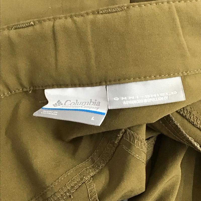 コロンビア Columbia パンツ ワークパンツ、ペインターパンツ ワイドパンツ カジュアルパンツ ワークパンツ L 無地 カーキ / カーキ / メンズ USED 古着 中古 10130357