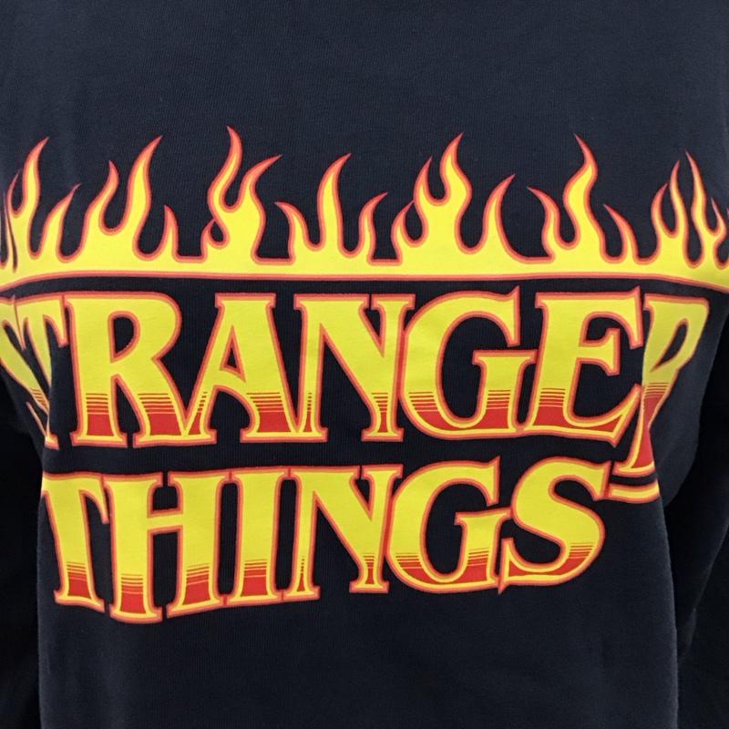 ザラ ZARA カットソー 長袖 長袖カットソー クルーネックカットソー ロングスリーブカットソー プリントTシャツ プリント 黒 / ブラック / レディース USED 古着 中古 10114930