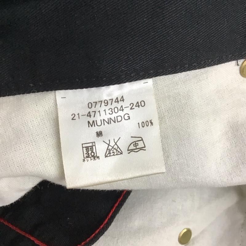 トミーヒルフィガー TOMMY HILFIGER パンツ デニム、ジーンズ カラーパンツ カジュアルパンツ スリムパンツ M ロゴ、文字 黒 / ブラック / メンズ USED 古着 中古 10111102