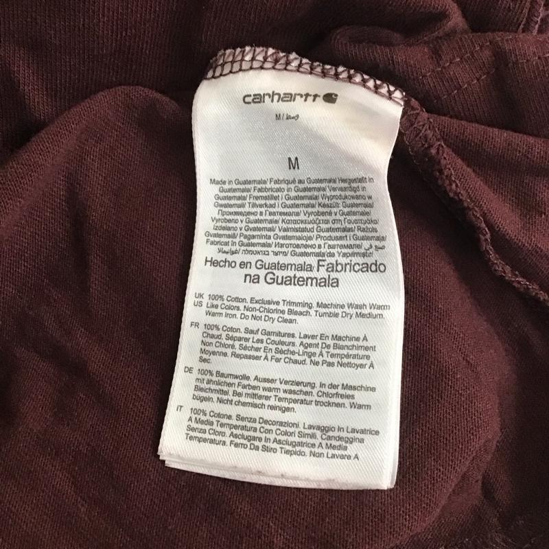 カーハート Carhartt Tシャツ 半袖 半袖 M ロゴ、文字 えんじ / ワインレッド / メンズ USED 古着 中古 10112093