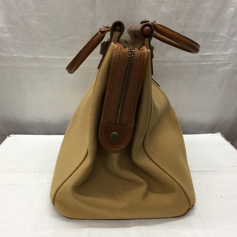 ポロラルフローレン POLO RALPH LAUREN トートバッグ トートバッグ SI PT14 キャンバス レザー ロゴ、文字 茶 / ブラウン / X ベージュ / ベージュ / メンズ USED 古着 中古 10120911