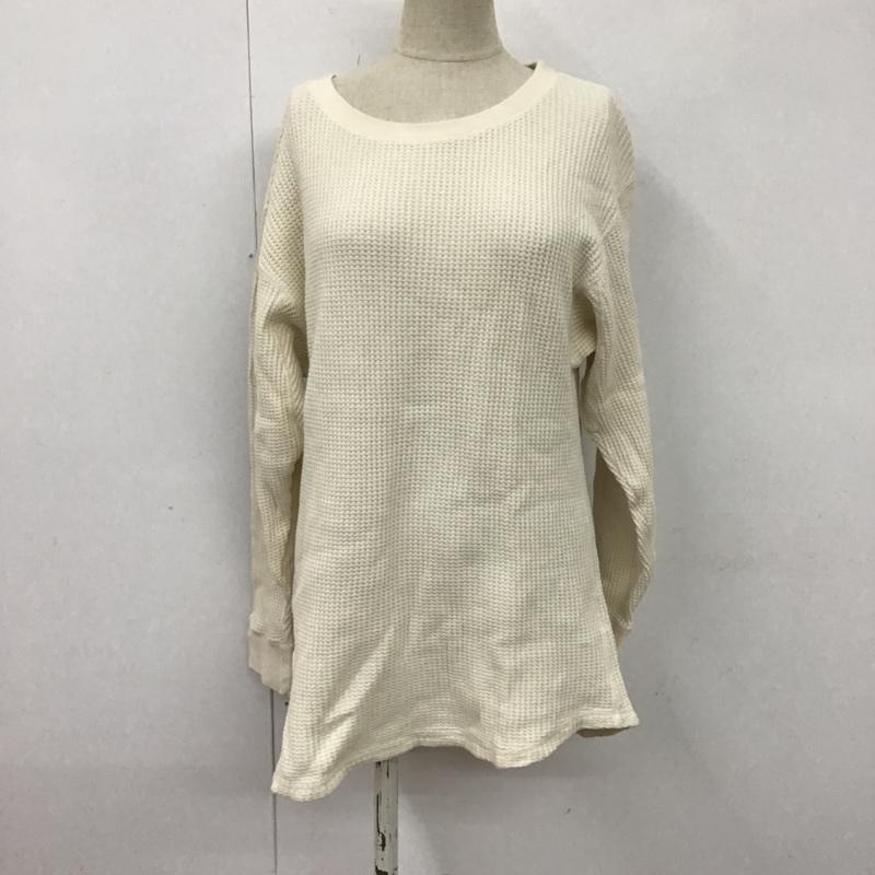 ニコアンド niko and... カットソー 長袖 ST85TC03AD ワッフル M 無地 オフホワイト / オフホワイト /  レディース USED 古着 中古 10107170