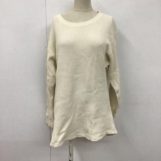ニコアンド niko and... カットソー 長袖 ST85TC03AD ワッフル M 無地 オフホワイト / オフホワイト /  レディース USED 古着 中古 10107170