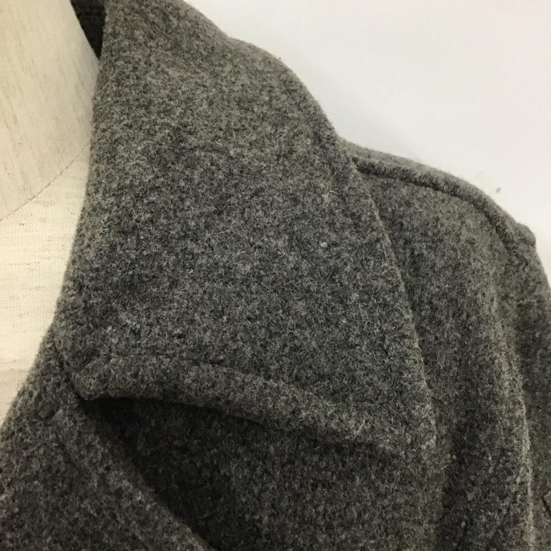 トミー TOMMY コート ピーコート 214-611215-220 M ロゴ、文字 灰 / グレー / メンズ USED 古着 中古 10106907
