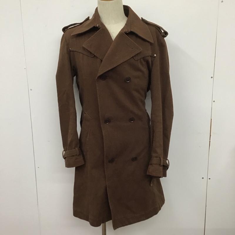ニックアシュレイ NICKASHLEY コート トレンチコート 8EN03-729-59 L 無地 茶 / ブラウン / メンズ USED 古着 中古 10111570