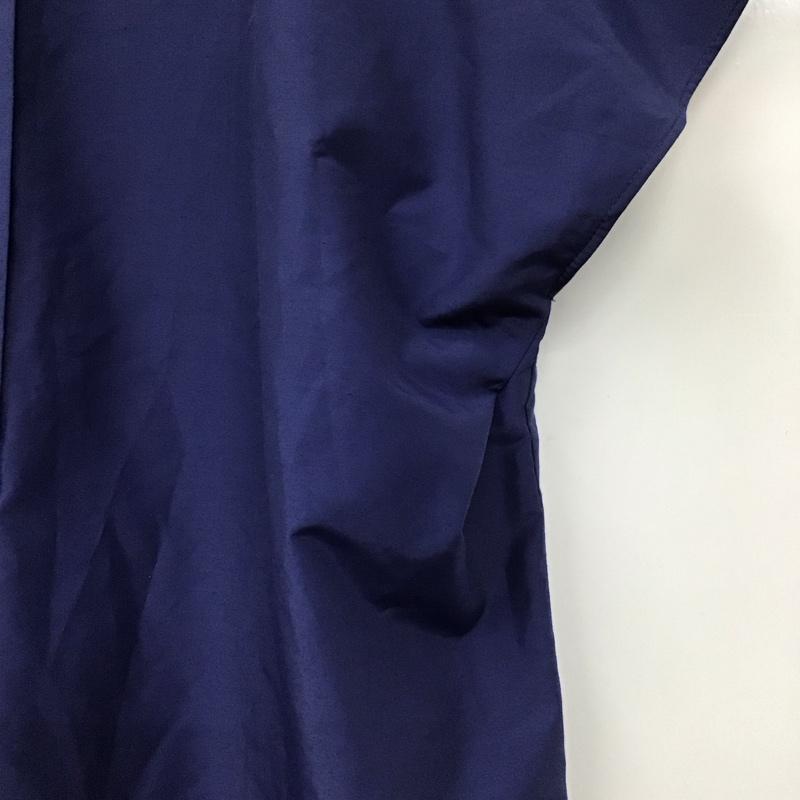 マッキントッシュフィロソフィー MACKINTOSH PHILOSOPH カットソー 半袖 H5M53-146-25 フレンチスリーブ Vネック 38 無地 青 / ブルー / レディース USED 古着 中古 10131276