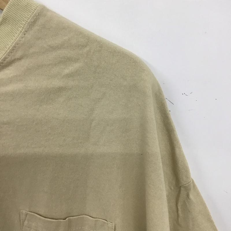 フリークスストア FREAK S STORE Tシャツ 半袖 半袖カットソー 無地Tシャツ クルーネックカットソー XL 無地 ベージュ / ベージュ / メンズ USED 古着 中古 10137229