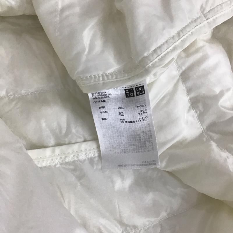 ユニクロ UNIQLO ジャケット、上着 ダウンジャケット 211-429456 ウルトラライトダウンコンパクトジャケット M 無地 白 / ホワイト / レディース USED 古着 中古 10150040
