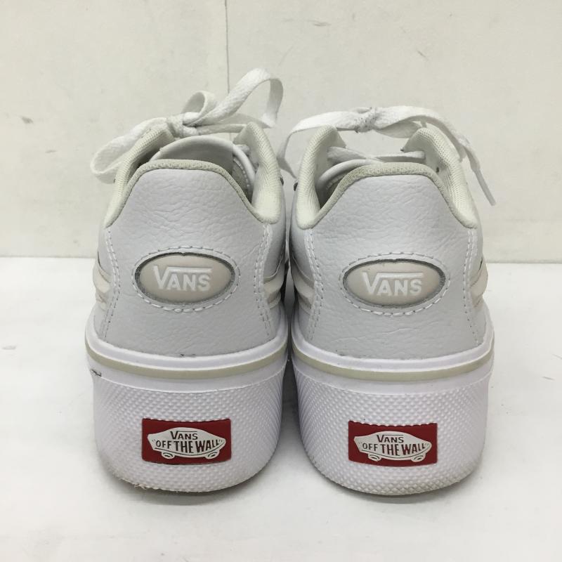バンズ VANS スニーカー スニーカー ISSAC イサック V3942 24.5cm ロゴ、文字 白 / ホワイト / X ベージュ / ベージュ / レディース USED 古着 中古 10136327