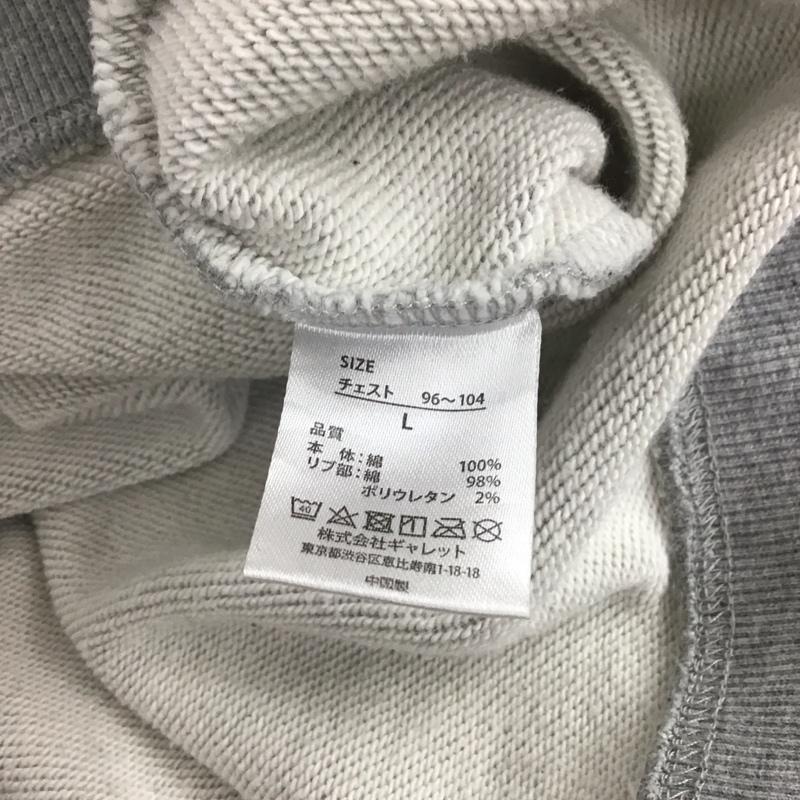フルーツオブザルーム FRUIT OF THE LOOM トレーナー 長袖 長袖トレーナー スウェット クルーネック プルオーバー L ロゴ、文字 灰 / グレー / メンズ USED 古着 中古 10134015