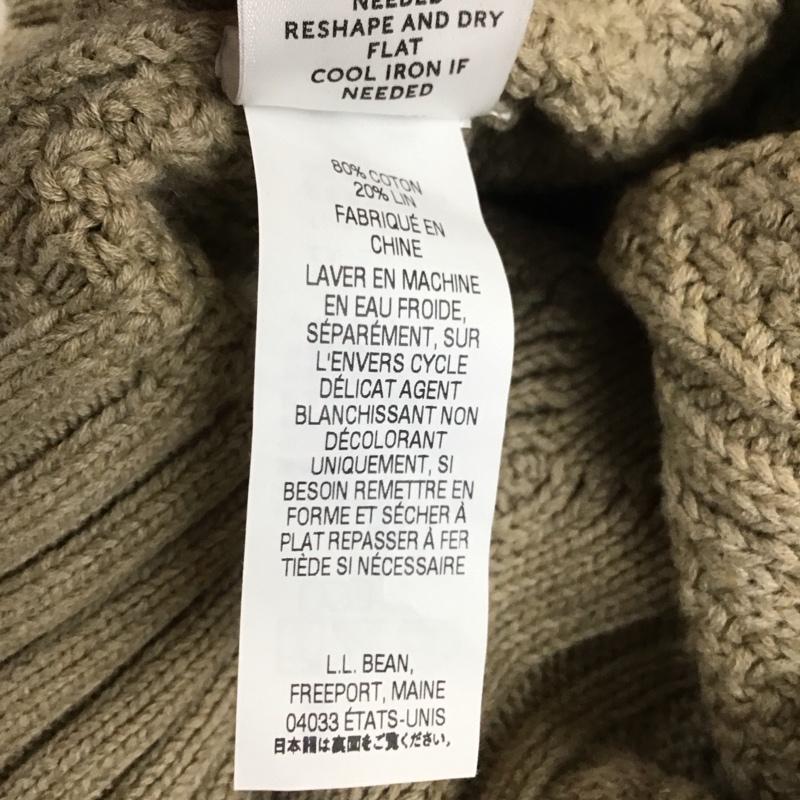 エルエルビーン L.L.Bean ニット、セーター 長袖 長袖ニットカットソー ニット セーター クルーネックニット M ベージュ / ベージュ / メンズ USED 古着 中古 10113613