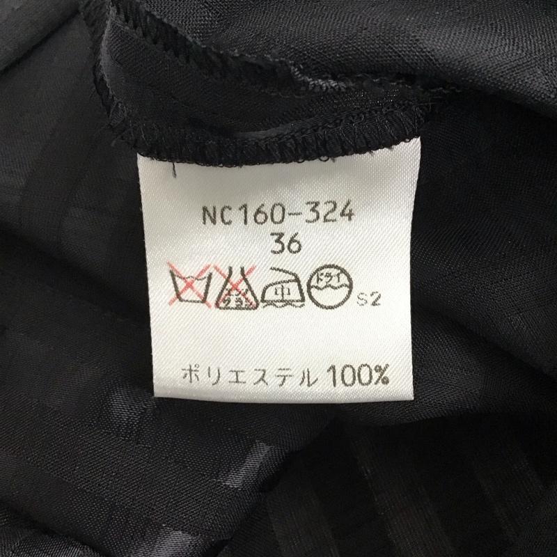 イヴサンローラン Yves Saint Laurent シャツ、ブラウス 長袖 長袖シャツ ストライプシャツ カラーシャツ シアーシャツ 36 ストライプ 黒 / ブラック / レディース USED 古着 中古 10135063