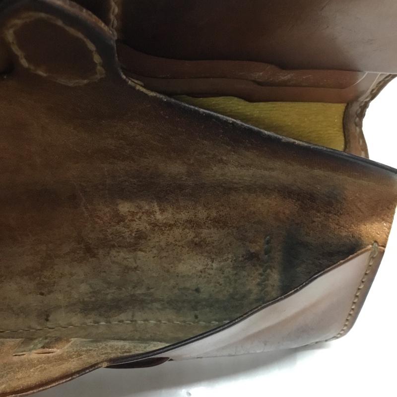 フラットヘッド The Flat Head 財布 長財布 レザー 箱有 ワンポイント 黒 / ブラック / X 茶 / ブラウン / メンズ USED 古着 中古 10111817