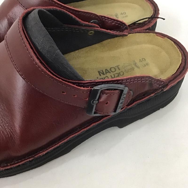 ナオト NAOT サンダル サンダル サボ ストラップ 40 無地 茶 / ブラウン / レディース USED 古着 中古 10139321