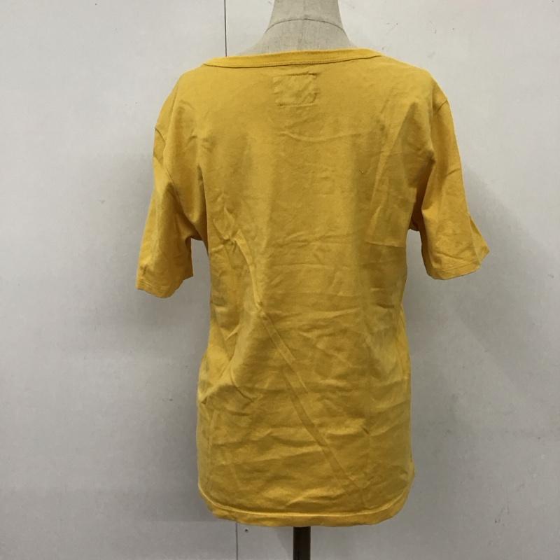ピンクハウス PINK HOUSE Tシャツ 半袖 半袖カットソー プリントTシャツ クルーネックカットソー L プリント 黄 / イエロー / レディース USED 古着 中古 10117314