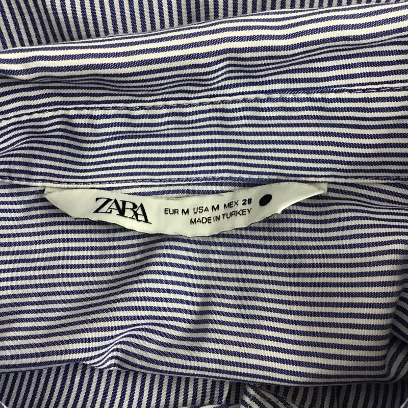 ザラ ZARA シャツ、ブラウス 長袖 長袖シャツ 花柄シャツ カラーシャツ 長袖カットソー M 花柄 X ストライプ マルチカラー / マルチカラー / レディース USED 古着 中古 10112192