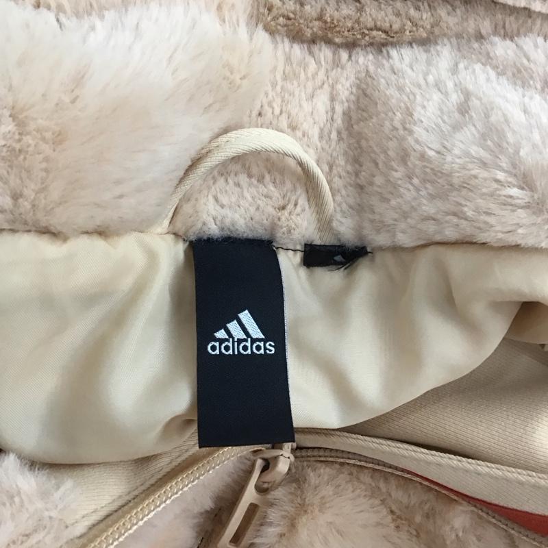 アディダス adidas ジャケット、上着 ジャケット、ブレザー H07394 WSTYLEファージャケット フリースジャケット ロゴ、文字 橙 / オレンジ / レディース USED 古着 中古 10109646