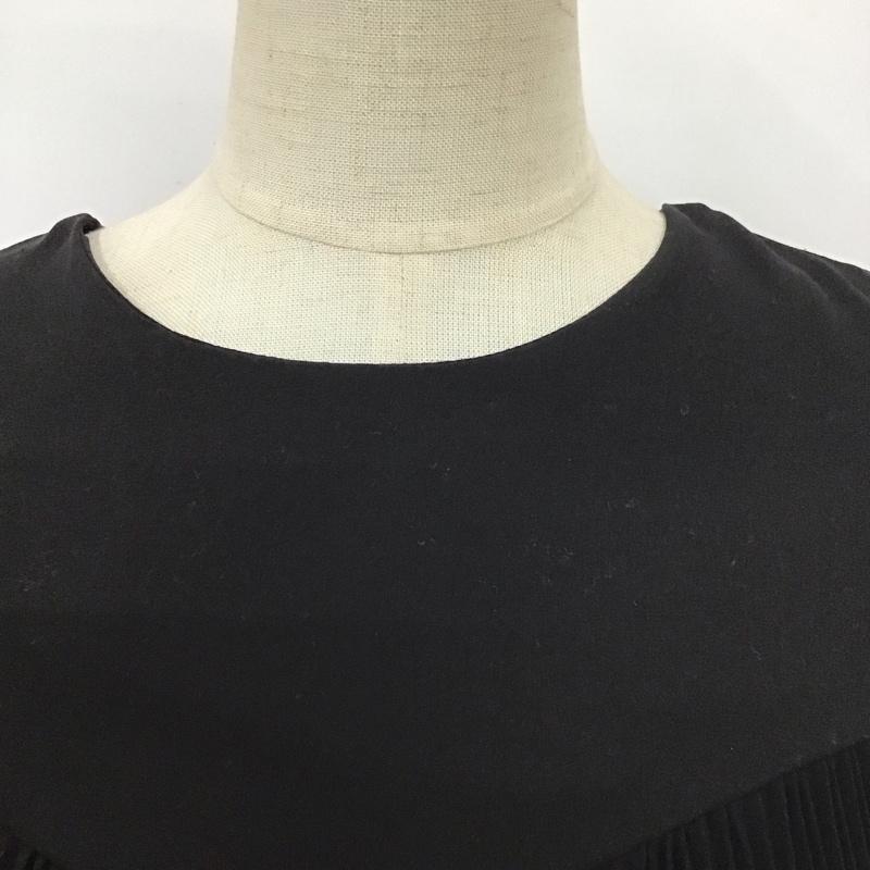 ザラティーアールエフ ZARA TRF トップス トップス プリーツ ノースリーブ S 無地 黒 / ブラック / レディース USED 古着 中古 10114107