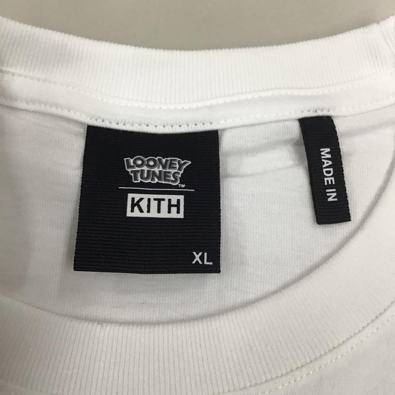 キス KITH Tシャツ 半袖 半袖カットソー プリントTシャツ クルーネックカットソー XL プリント 白 / ホワイト /  メンズ USED 古着 中古 10111008