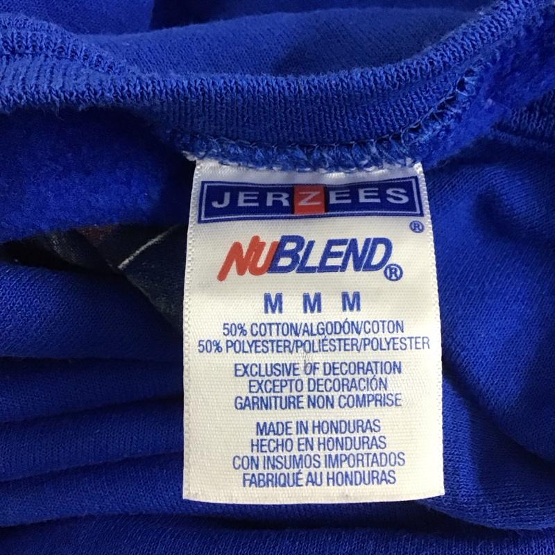 ジャージーズ JERZEES トレーナー 長袖 長袖 M プリント 青 / ブルー / メンズ USED 古着 中古 10106995