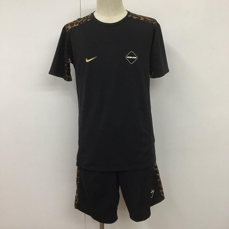 エフシーレアルブリストル F.C.Real Bristol セットアップ セットアップ 半袖カットソー ハーフパンツ 2点セット スポーツウェア セットアップ nike コラボ S ヒョウ柄・レオパード柄 黒 / ブラック / メンズ USED 古着 中古 10107748