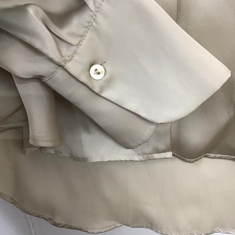 ザラ ZARA シャツ、ブラウス 長袖 M 無地 ベージュ / ベージュ / レディース USED 古着 中古 10124786