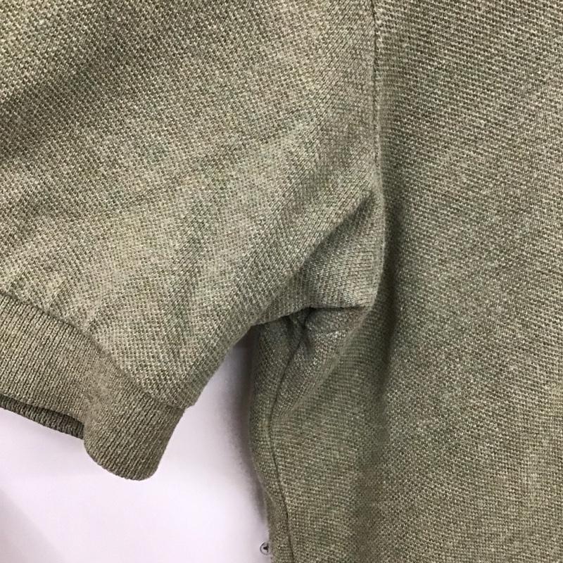 ポロバイラルフローレン Polo by RALPH LAUREN ポロシャツ 半袖 半袖ポロシャツ 半袖カットソー カラーシャツ M ロゴ、文字 カーキ / カーキ / メンズ USED 古着 中古 10131632