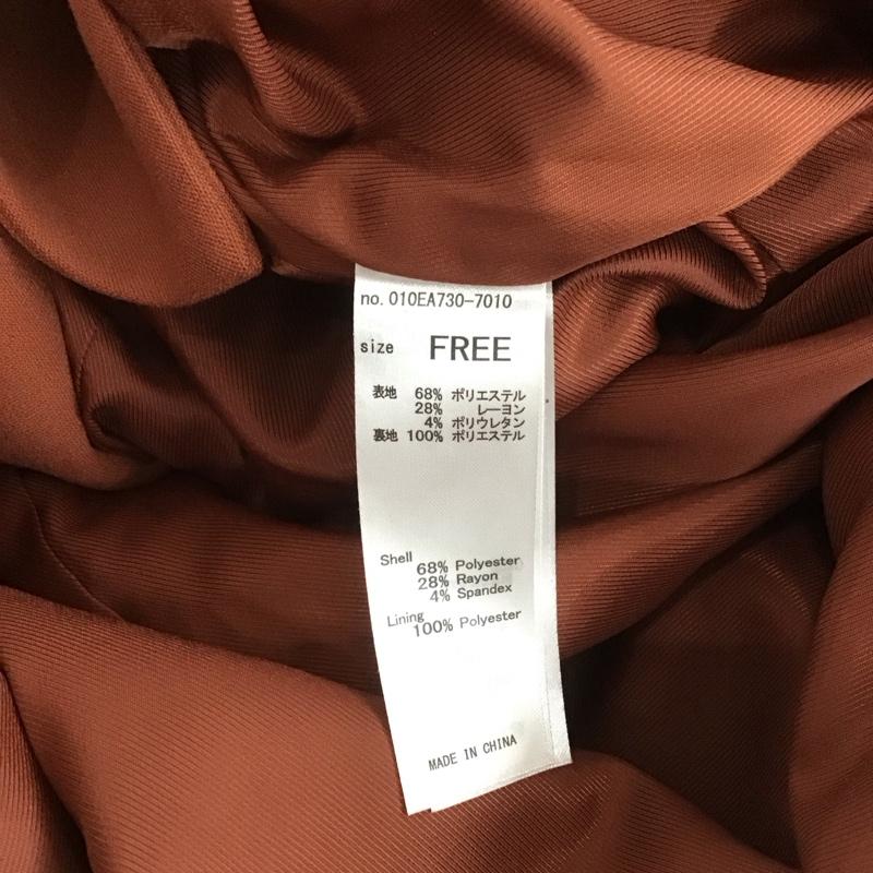 マウジー MOUSSY ジャケット、上着 ジャケット、ブレザー 010EA730-7010 BOXY SINGLE JACKET タグ付き FREE 無地 茶 / ブラウン / レディース USED 古着 中古 10107069