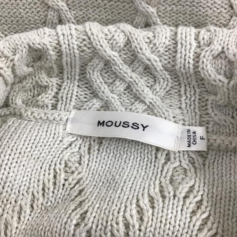 マウジー MOUSSY シャツ、ブラウス 長袖 010dss70-0490 CABLEKNITシャツ 長袖ニットカーディガン カラーニットカーディガン FREE 無地 ベージュ / ベージュ / レディース USED 古着 中古 10105647