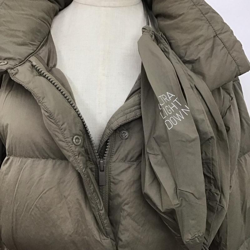 ユニクロ UNIQLO ジャケット、上着 ジャケット、ブレザー 211-421618 ジップアップジャケット ジャンパー ジャケット ダウンジャケット アウター M 無地 灰 / グレー / レディース USED 古着 中古 10124345